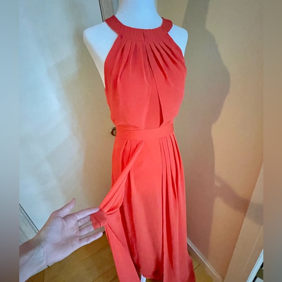 Spotlight by Warehouse NWT formal orange gown uk 8 US 4 $120 retail 58” - Picture 5 of 8